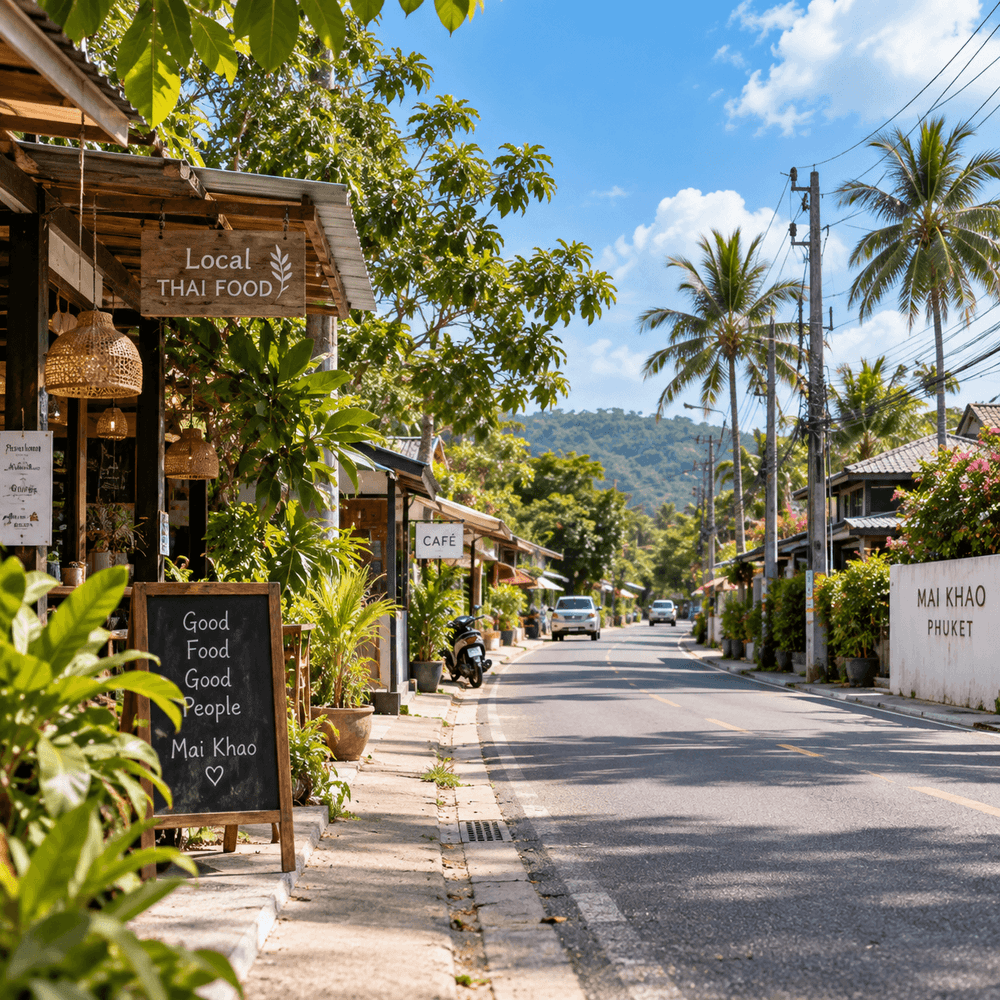 Local community and everyday surroundings in Mai Khao, Phuket