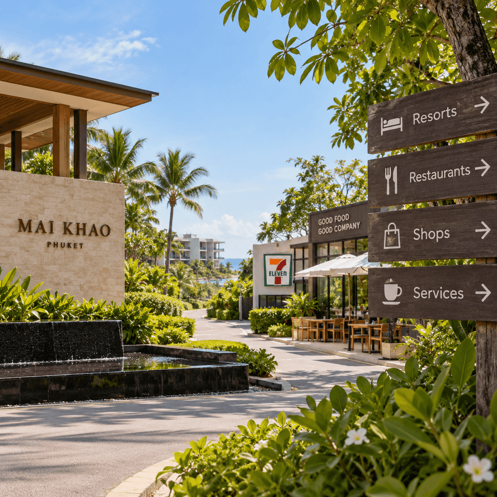 Resort and everyday service area in Mai Khao, Phuket